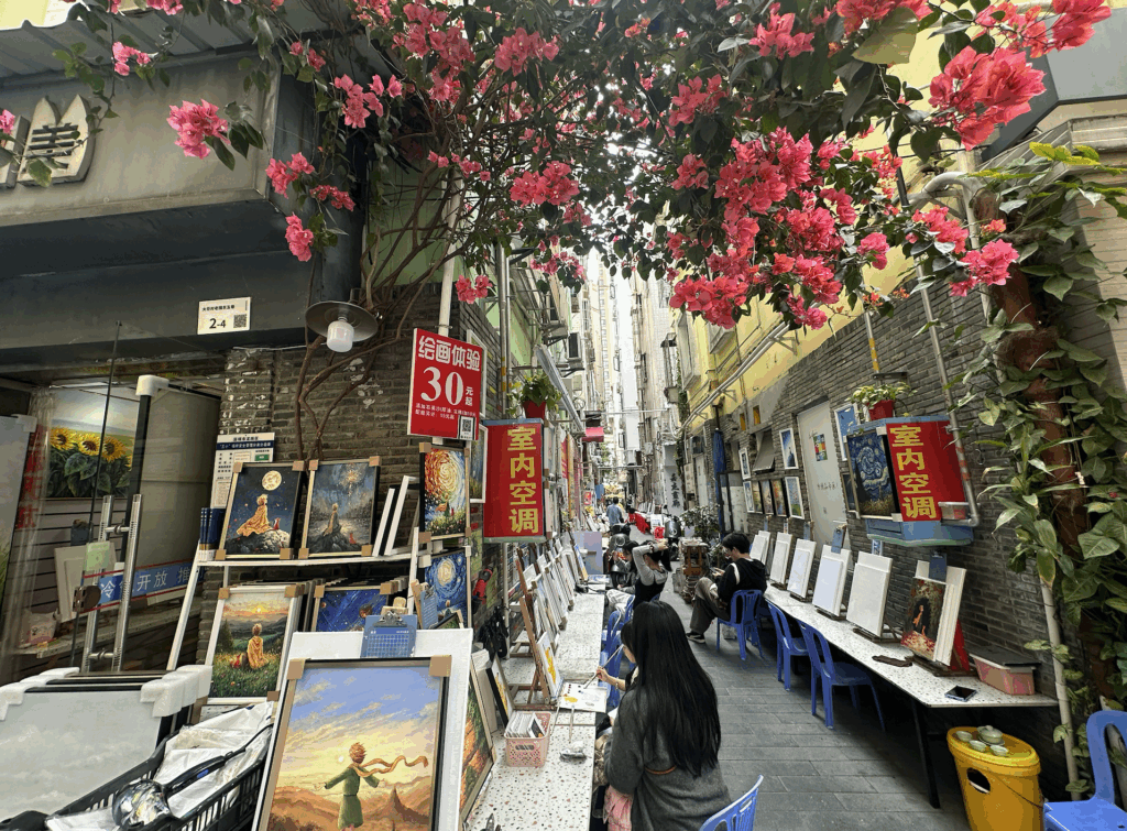 Unique Things to do in Shenzhen: Dafen Oil Painting Village