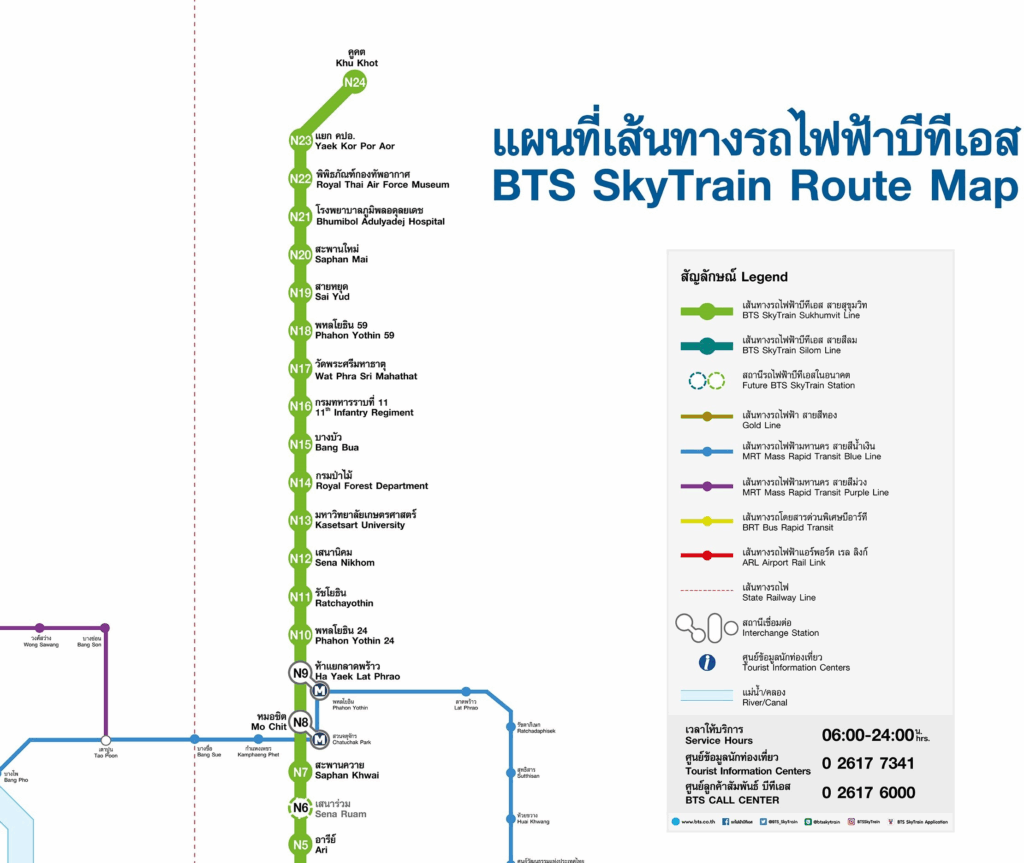 BTS Bangkok Sukhumvit Line (Light Green Line)