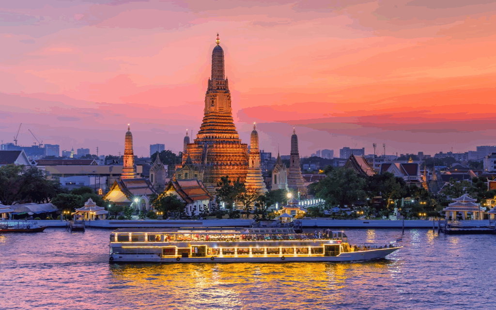 BTS Bangkok Saphan Taksin Chao Phraya River