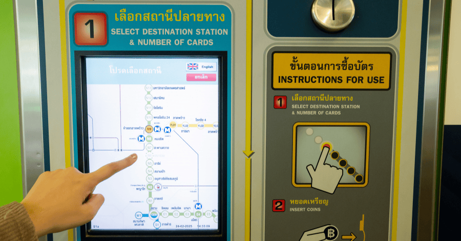 Bangkok Rabbit Card: BTS Ticketing Machine
