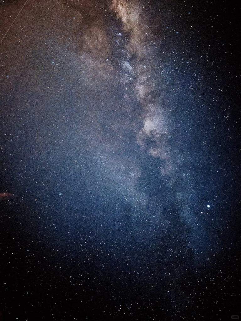 The Milky Way's glowing core in a star-filled night sky