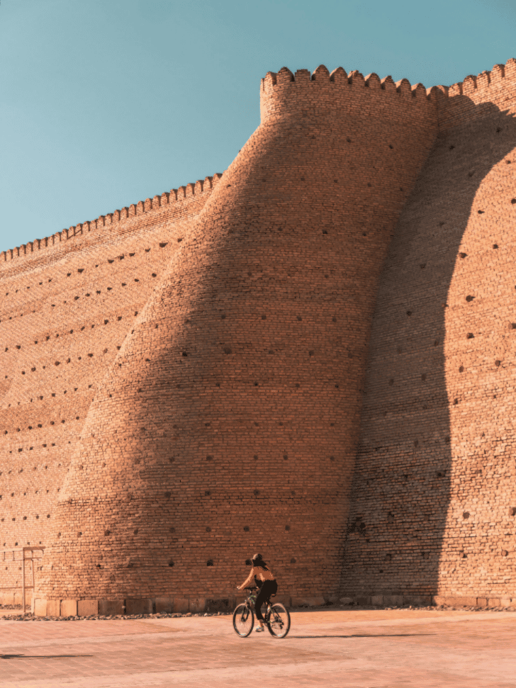 The walled fortress of the Ark of Bukhara