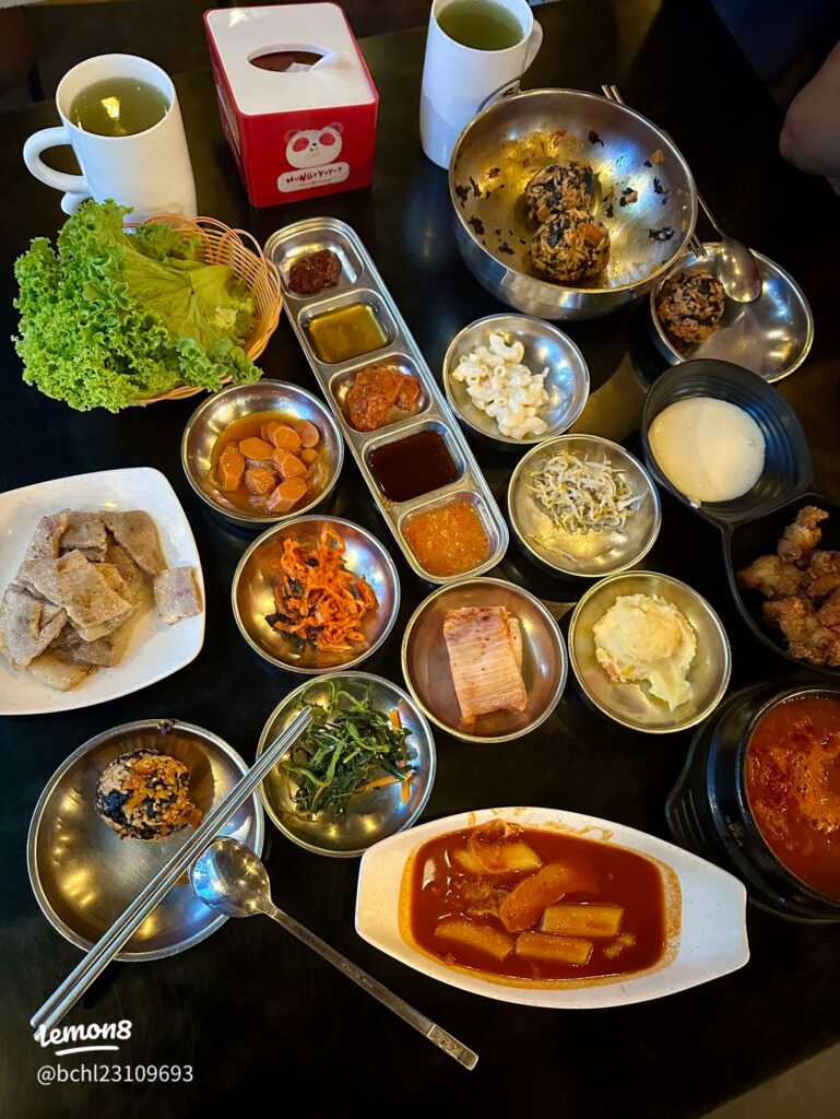 Fried chicken, cheese corn and ramyeon alongside grilled meats at Zen Plus Korean BBQ